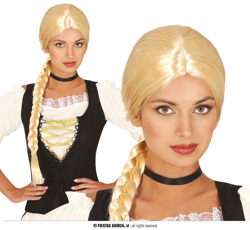 Blonde Plaited Wig - Adult One Size