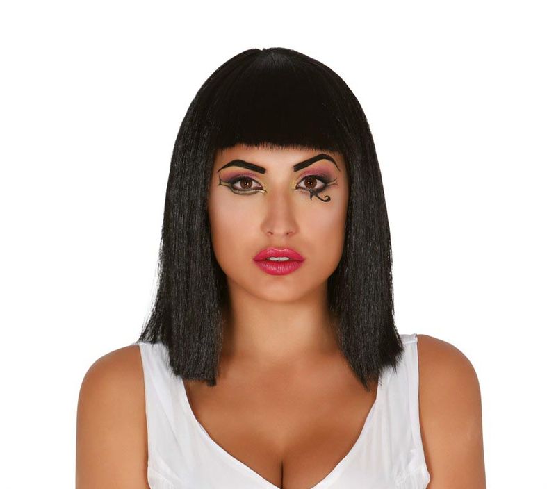 [4190] Black Cleopatra Wig - Adult One Size