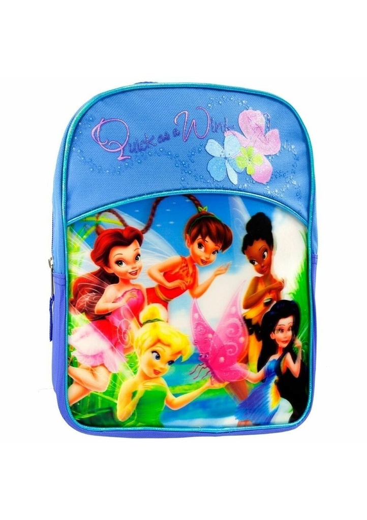 Tinkerbell & Fairies Blue 3D Holographic Mini Backpack - 28cm x 26cm