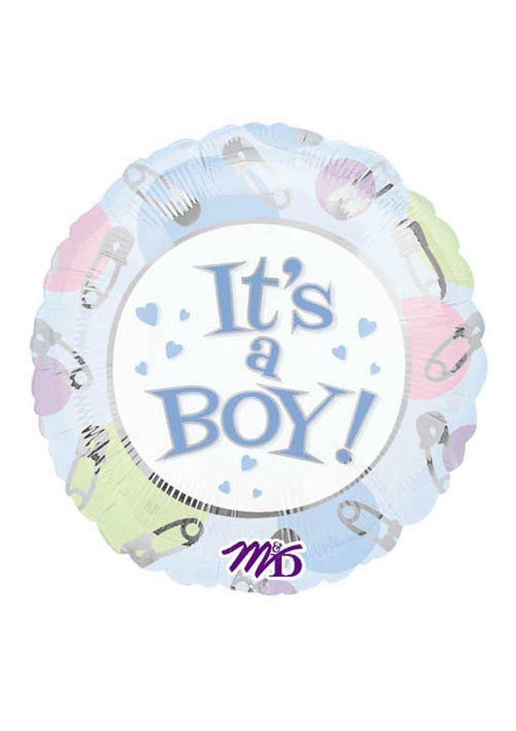 It's a Boy Mini Shape Foil Balloon 9"