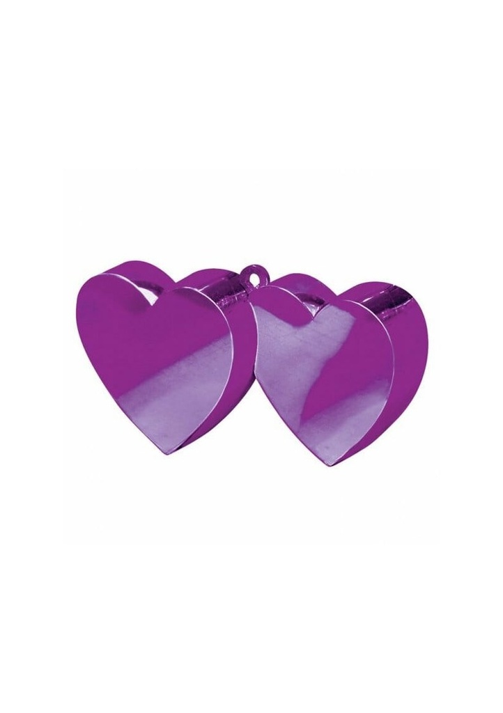 Purple Double Heart Weight 170g - 10cm