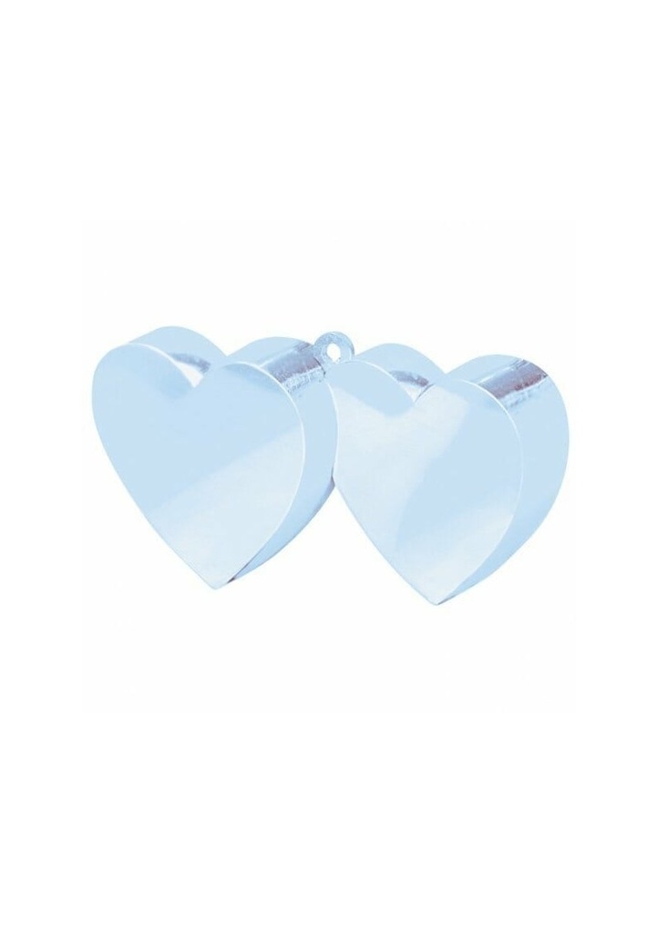 Light Blue Double Heart Weight 170g - 10cm