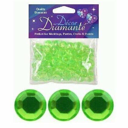 Diamante Diamonds Lime Green 12mm - 28g