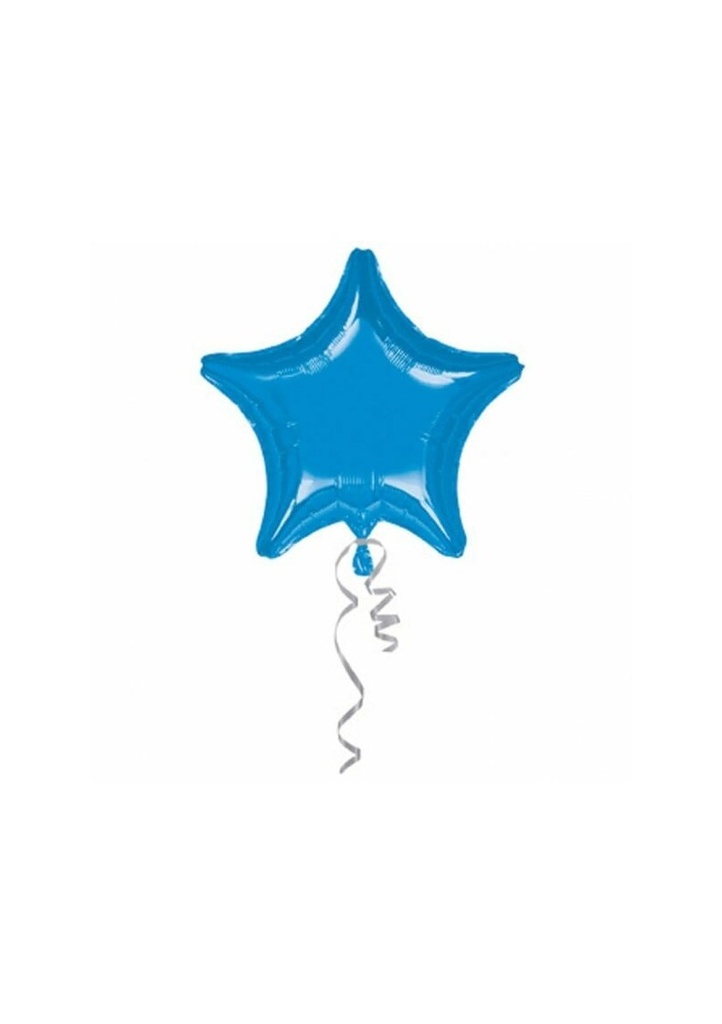 Metallic Blue Jumbo Star Foil Balloon 32" (81cm)