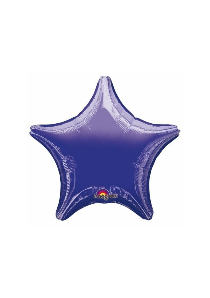Metallic Purple Jumbo Star Foil Balloon 32" (81cm)