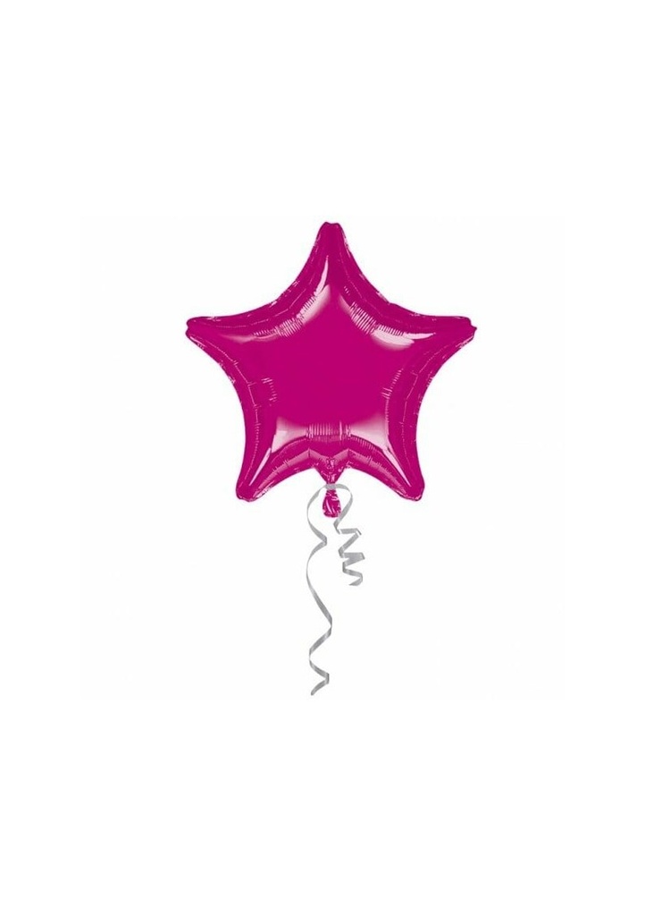 Metallic Fuchsia Jumbo Star Foil Balloon 32" (81cm)