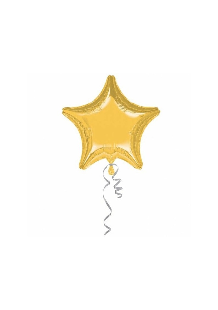 [1611799] Metallic Gold Jumbo Star Foil Balloon 32" (81cm)