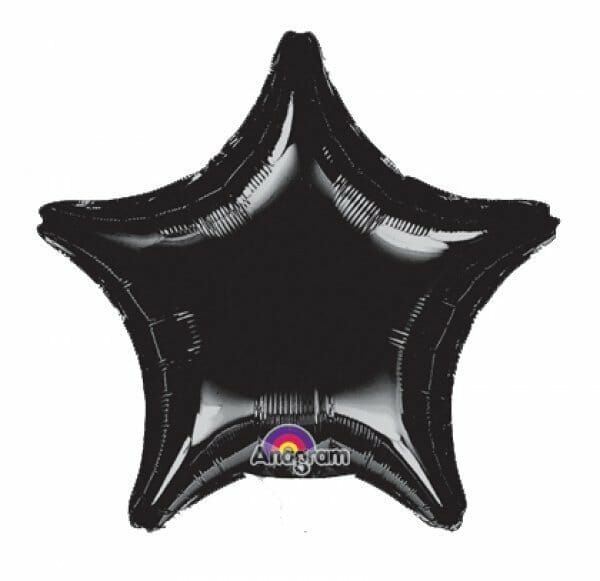 Black Jumbo Star Foil Balloon 32" (81cm)