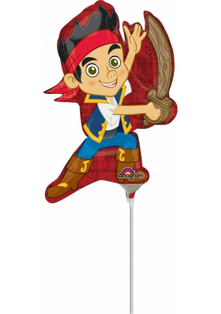 [25677] Jake & the Neverlands Pirates Mini Shape Foil Balloons 9"