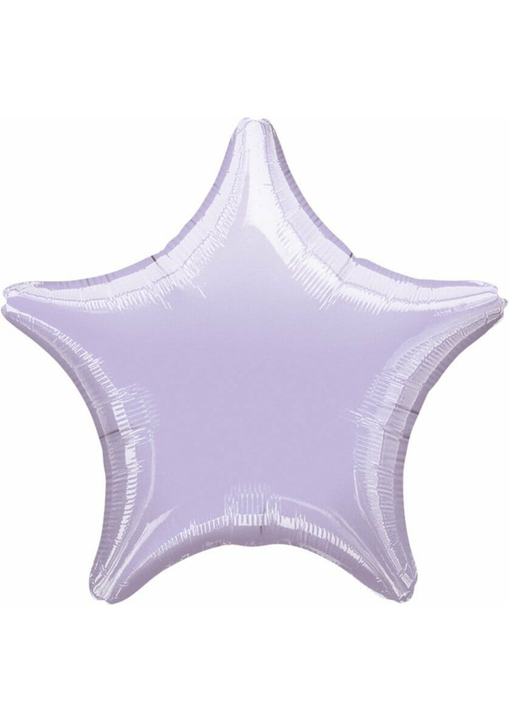 [31571] Metallic Pastel Lilac Star Foil Balloon 18''