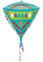 Happy Birthday Scandi Diamondz Foil Balloon 15" x 18" (38cm x 45cm)