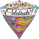 Celebrate Diamondz Foil Balloon 15" x 18" (38cm x 45cm)