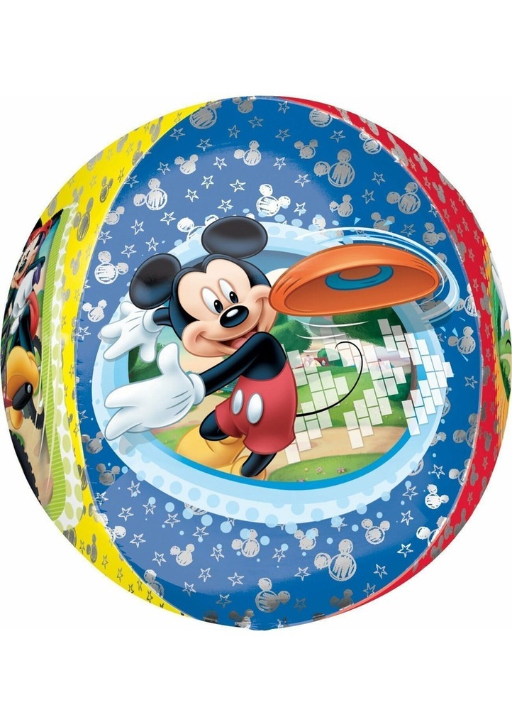 Mickey Mouse Orbz Round Foil Balloon 17" x 18" (43cm x 45cm)