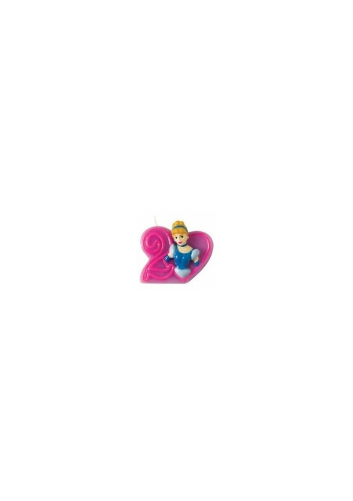 Princess Birthday Candle 2 Cinderella - 6cm
