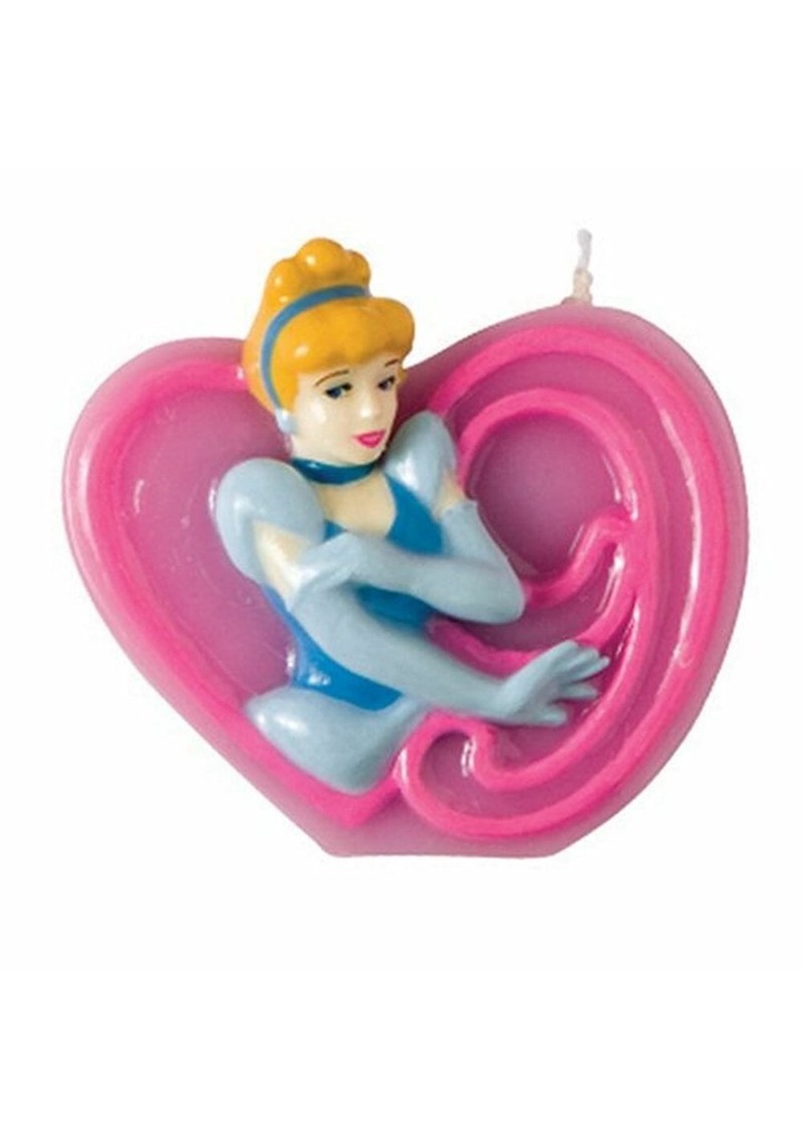 Princess Birthday Candle 9 Cinderella - 6cm