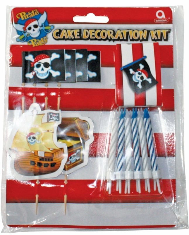Cake Decorating Kit Pirate Party - 19pk