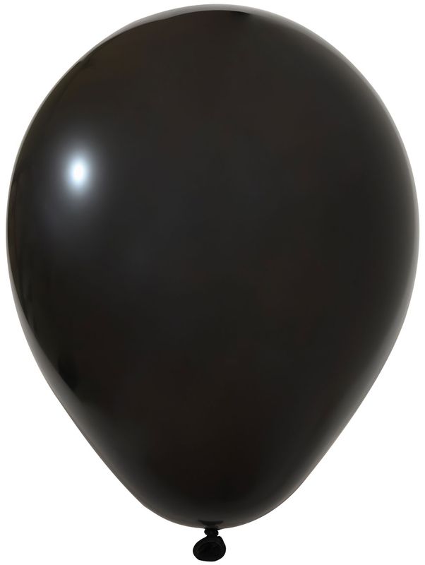 Balonevi Pastel Black Latex Balloon 12 Inch - 100pcs