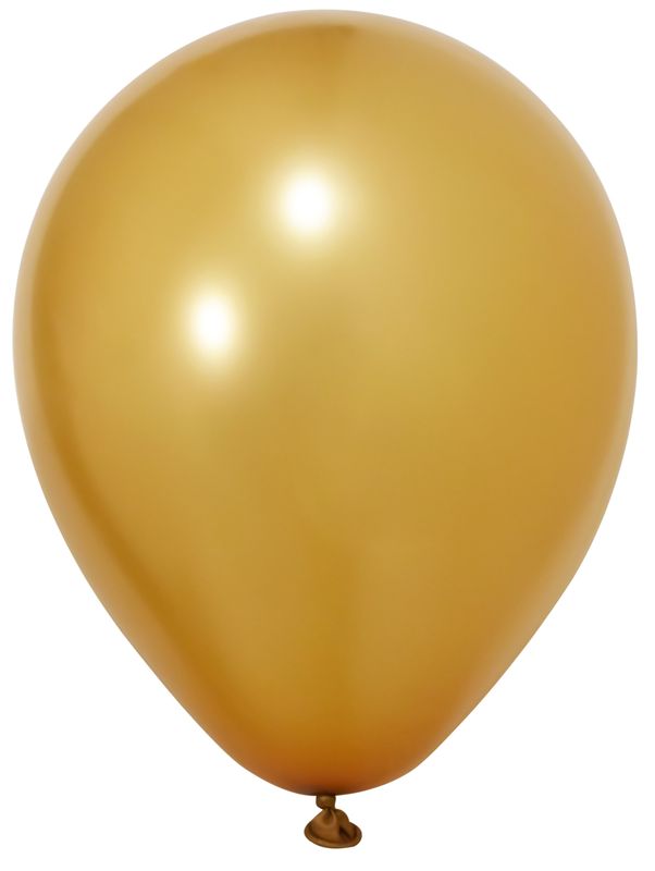 Balonevi Metallic Gold Latex Balloon 12 Inch - 100pcs