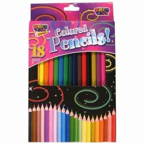 [802552] Coloured Pencils - 18pk