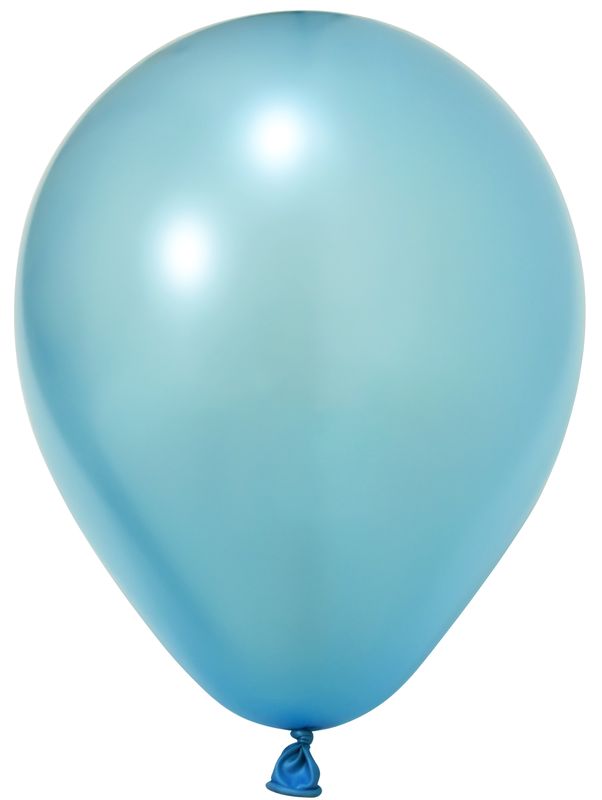 [BBM12100-05] Balonevi Metallic Light Blue Latex Balloon 12 Inch - 100pcs