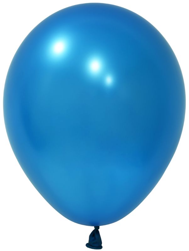 [BBM12100-04] Balonevi Metallic Blue Latex Balloon 12 Inch - 100pcs