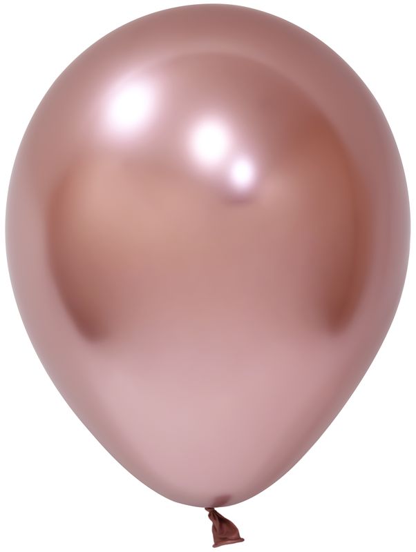 [BBK12050-26] Balonevi Chrome Rose Gold Latex Balloon 12 Inch - 50pcs