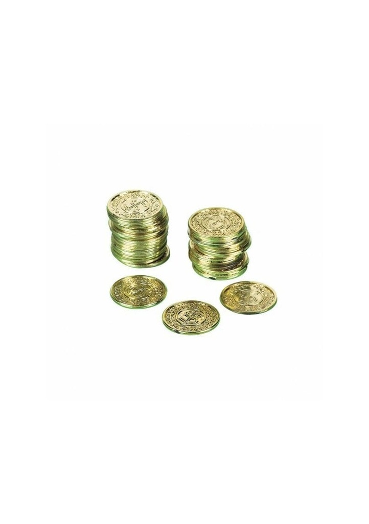 Pirate Coins Silver 3.5 cm - 72pk