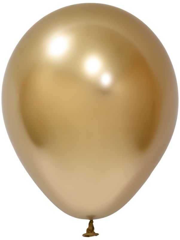 [BBK12050-22] Balonevi Chrome Gold Latex Balloon 12 Inch - 50pcs