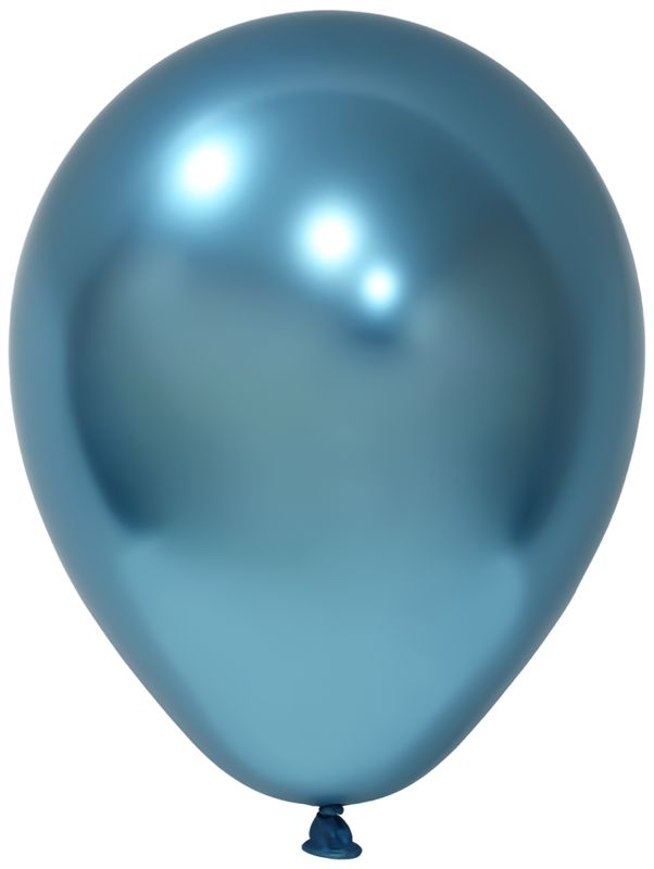 [BBK12050-04] Balonevi Chrome Blue Latex Balloon 12 Inch - 50pcs