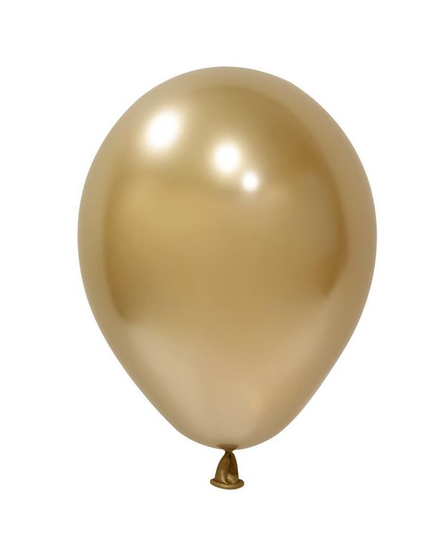 [BBK05100-22] Balonevi Chrome Gold Latex Balloon 5 Inch - 100pcs