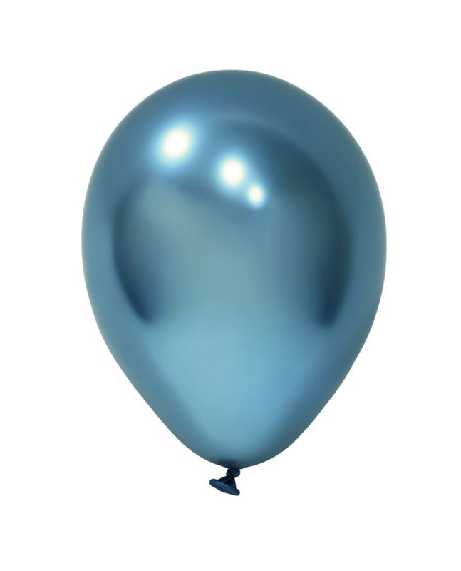 [BBK05100-04] Balonevi Chrome Blue Latex Balloon 5 Inch - 100pcs