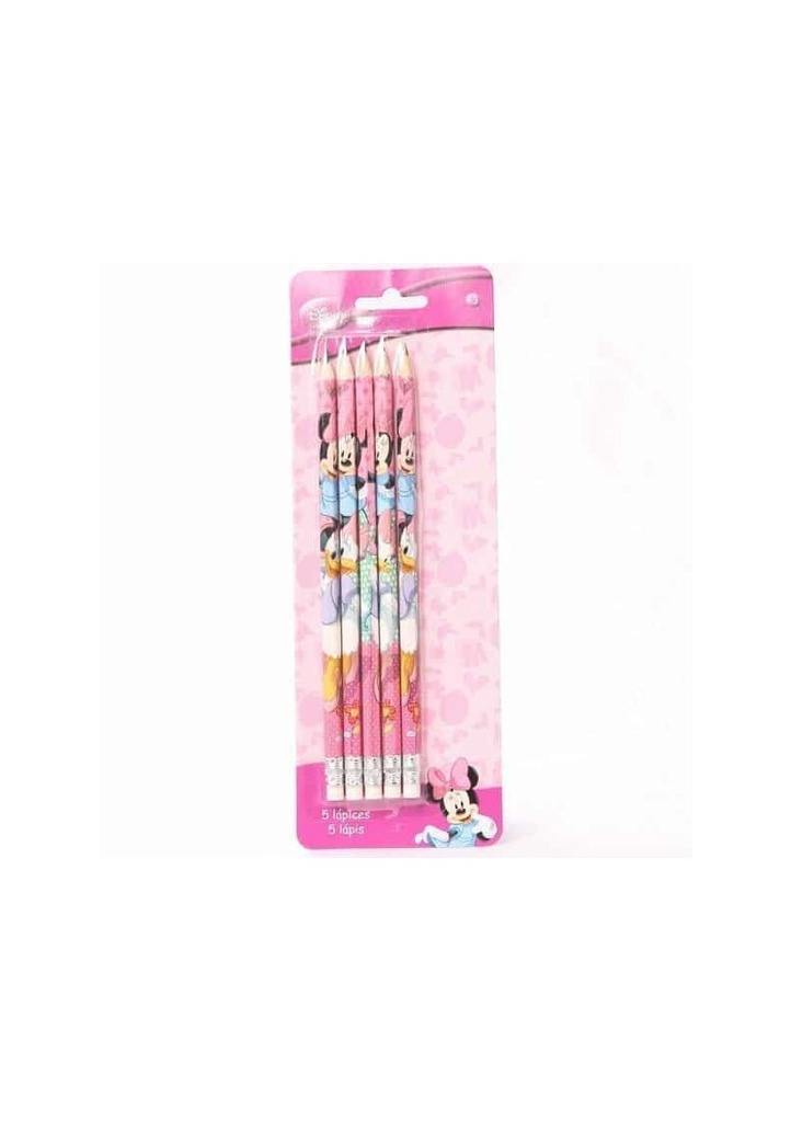 Minnie Mouse Bow-Tique Pencils with Erasers - 5pk