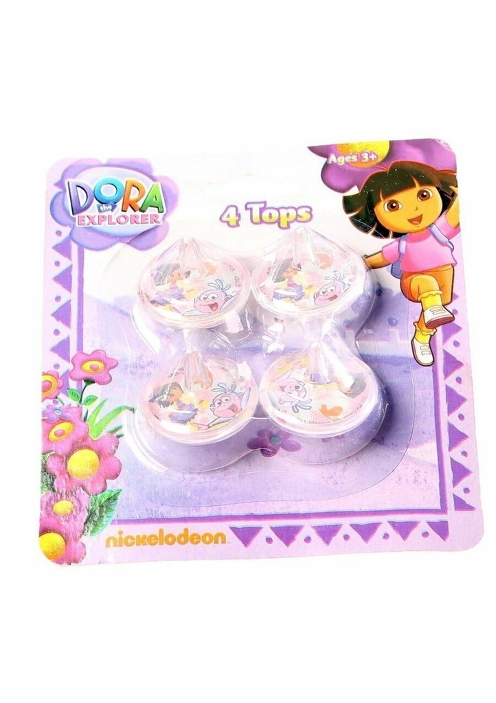 Dora the Explorer Spinning Tops - 4pk