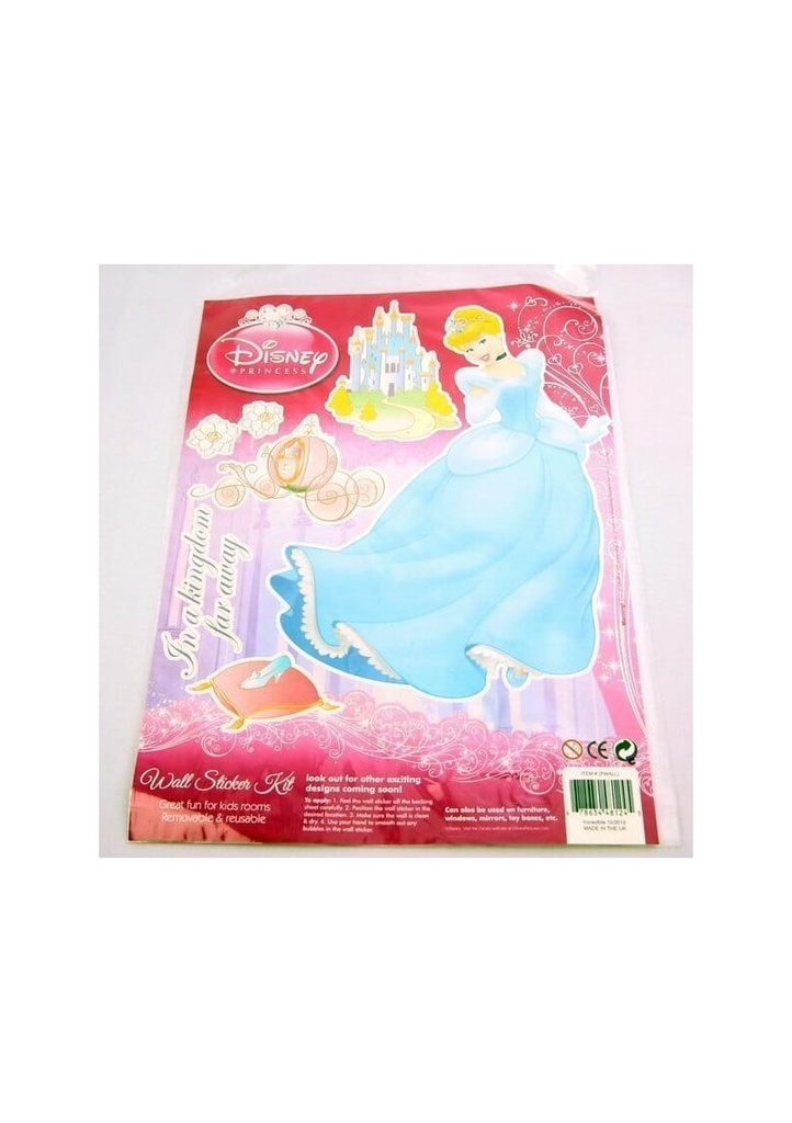 Princess Cinderella Wall Sticker Kit - 7 Stickers