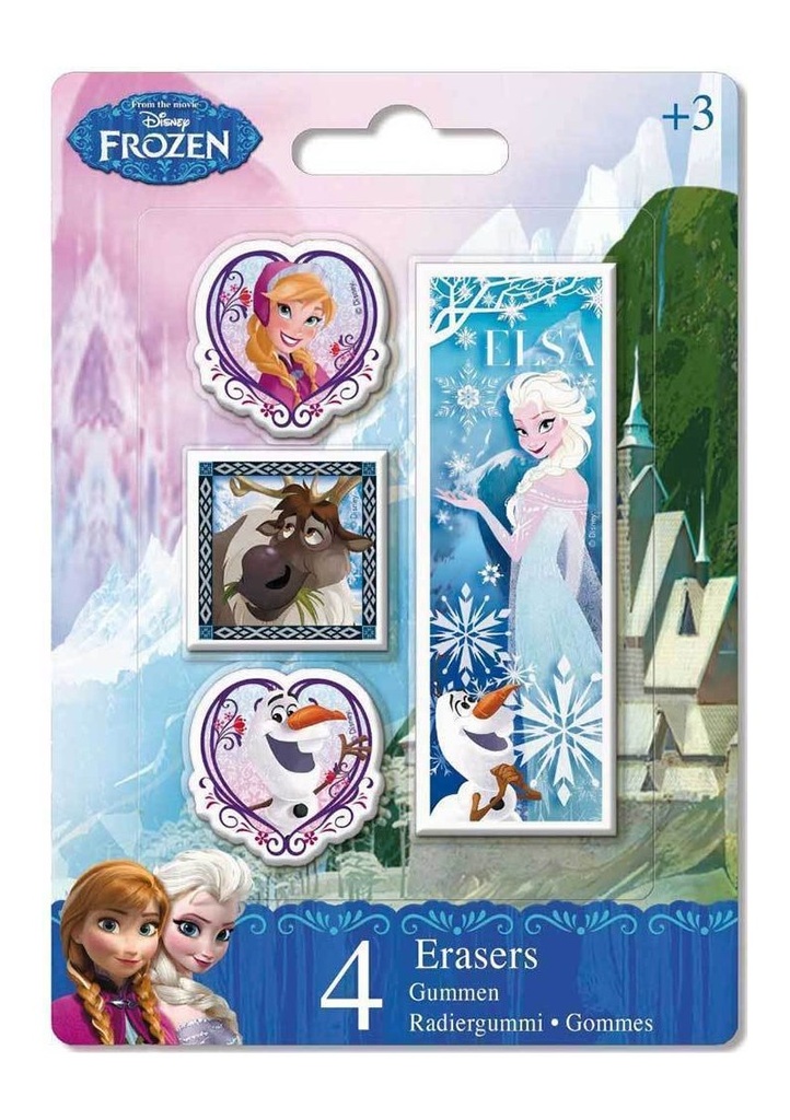 Frozen Erasers - 4pk