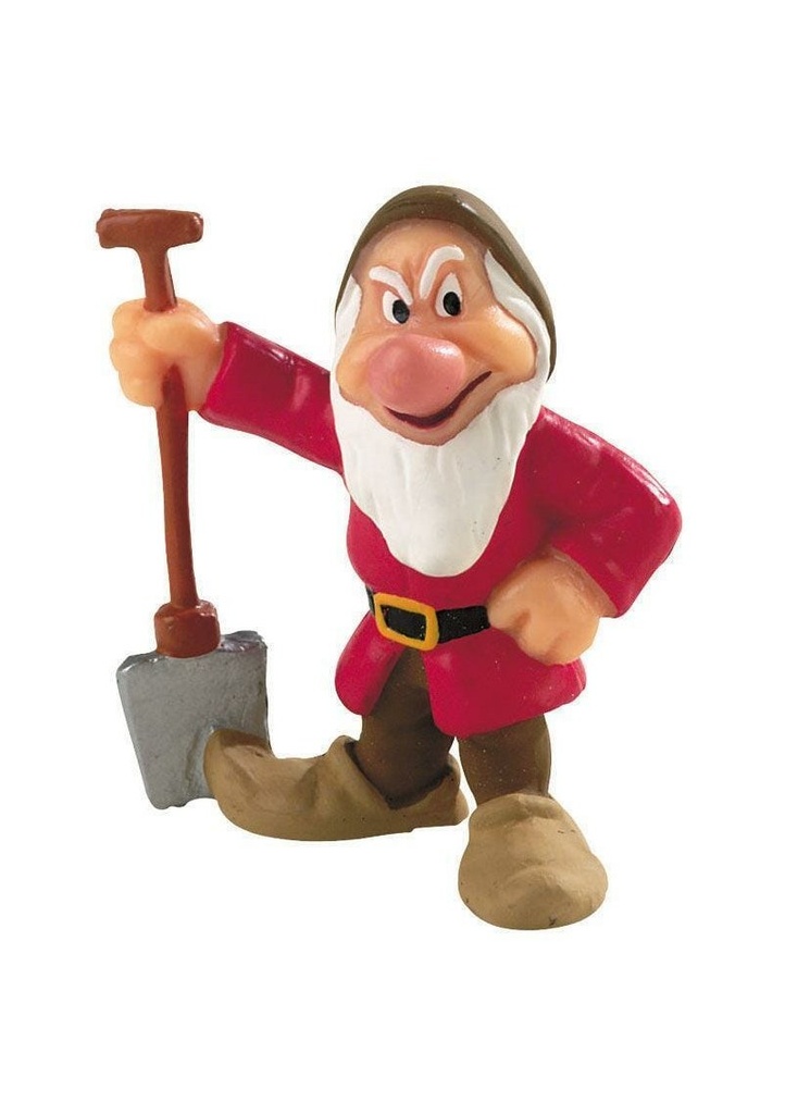 Princess Snow White Dwarf Grumpy Plastic Cake Topper - 5.5cm