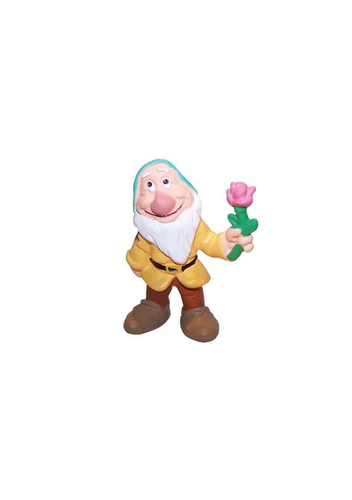 Princess Snow White Dwarf Bashful Plastic Cake Topper - 5.5cm