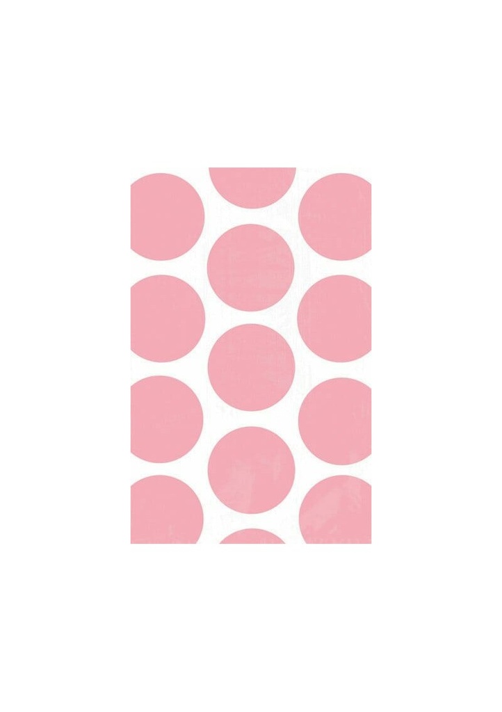 [377550-109] Light Pink Candy Buffet Polka Dots Treat Bags 17.5cm x 10.9cm - 10pk