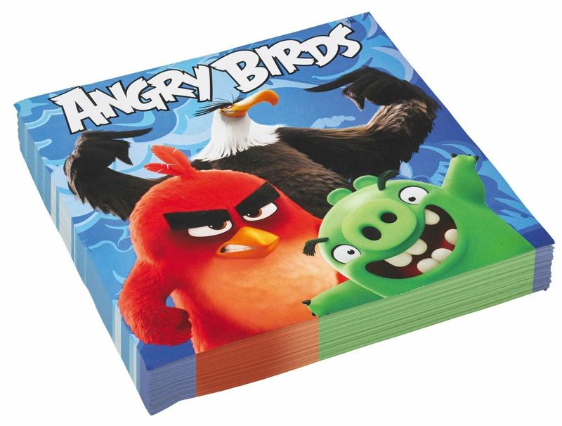 [9900930] Angry Birds Napkins 32.7cm x 32.7cm - 20pk