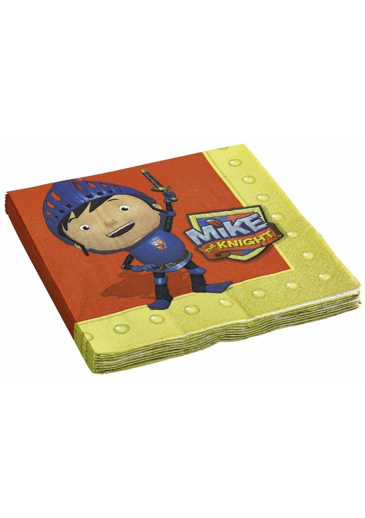 Mike The Knight Napkins 33cm x 33cm - 16pk