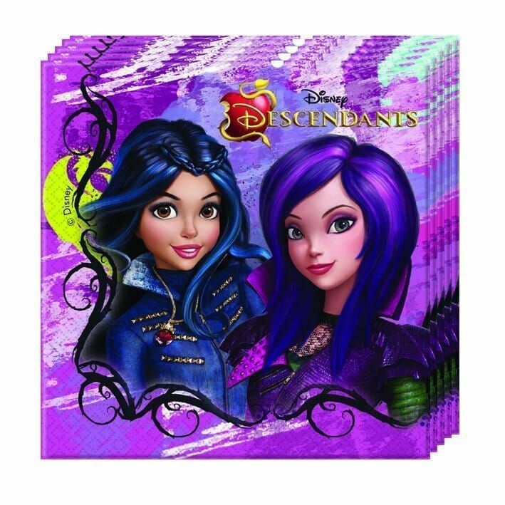 Descendants Napkins 33cm x 33cm - 20pk