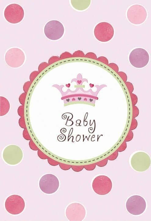 Baby Shower Girl Invitations - 8pk
