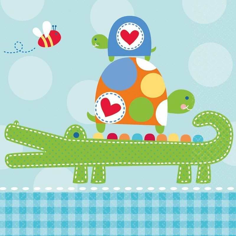 [591117] Ahoy Baby Paper Plates 26cm - 8pk