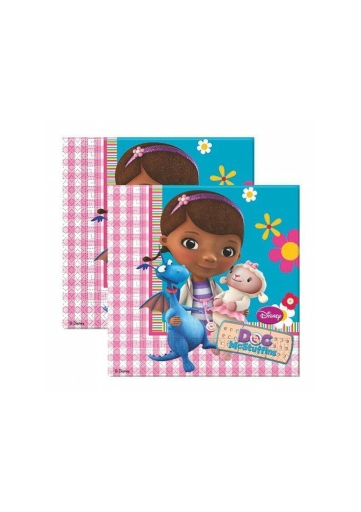 Doc McStuffins Napkins 33cm x 33cm - 20pk