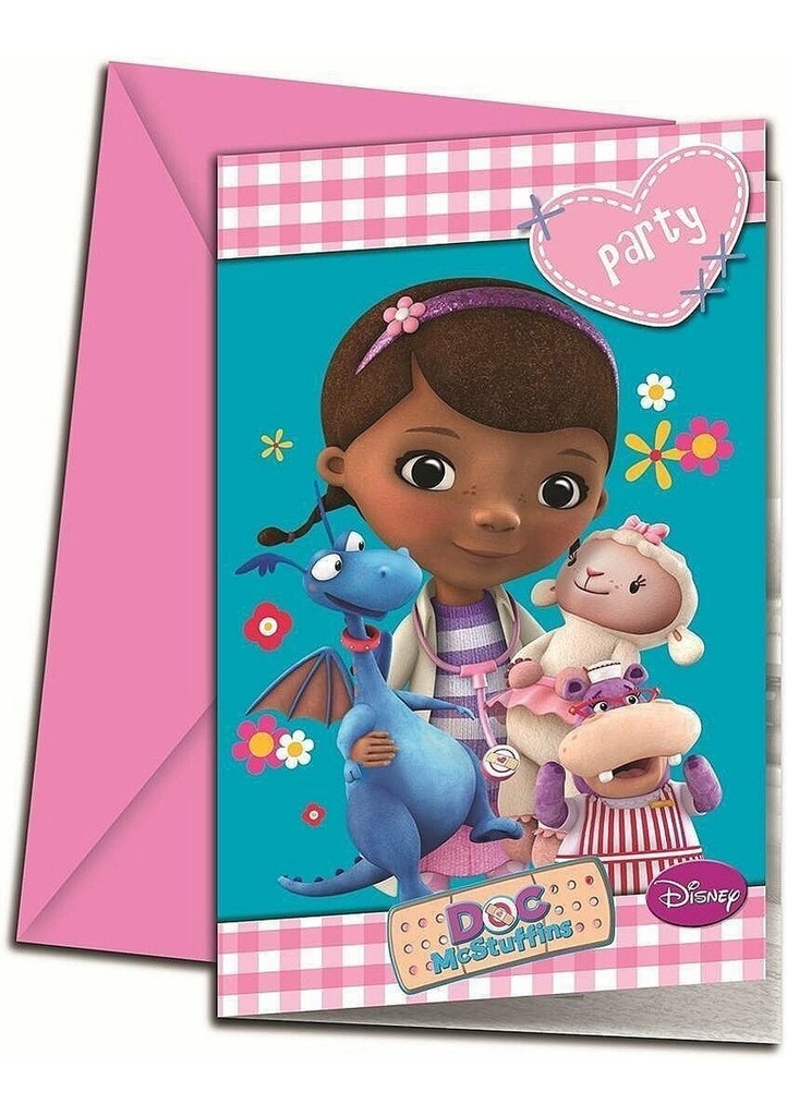 Doc McStuffins Invitations - 6pk