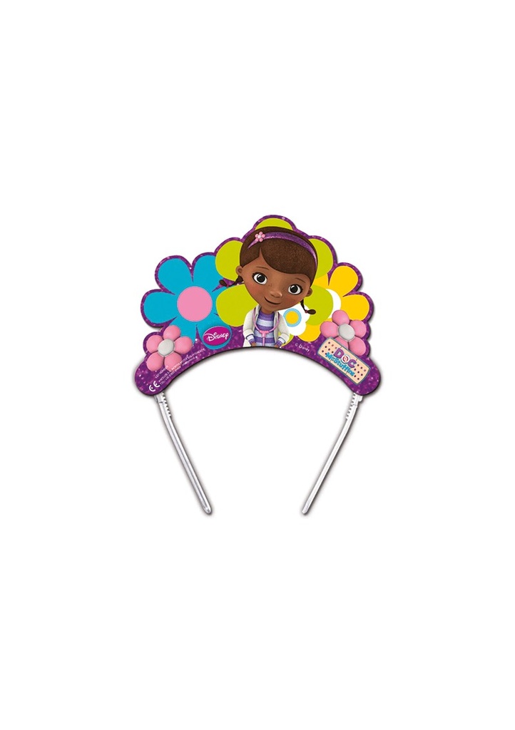 [822975] Doc McStuffins Paper Tiaras - 6pk