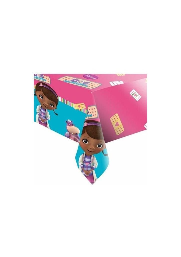Doc McStuffins Plastic Tablecover - 120cm x 180cm