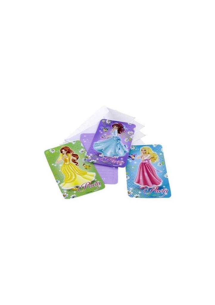 Princess Diamond Invitations - 9cm x 14cm