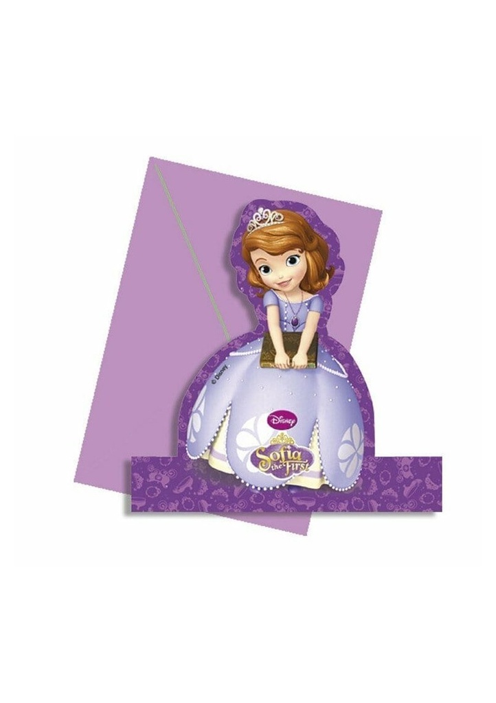 Sofia The First Decorative Invitations - 4pk