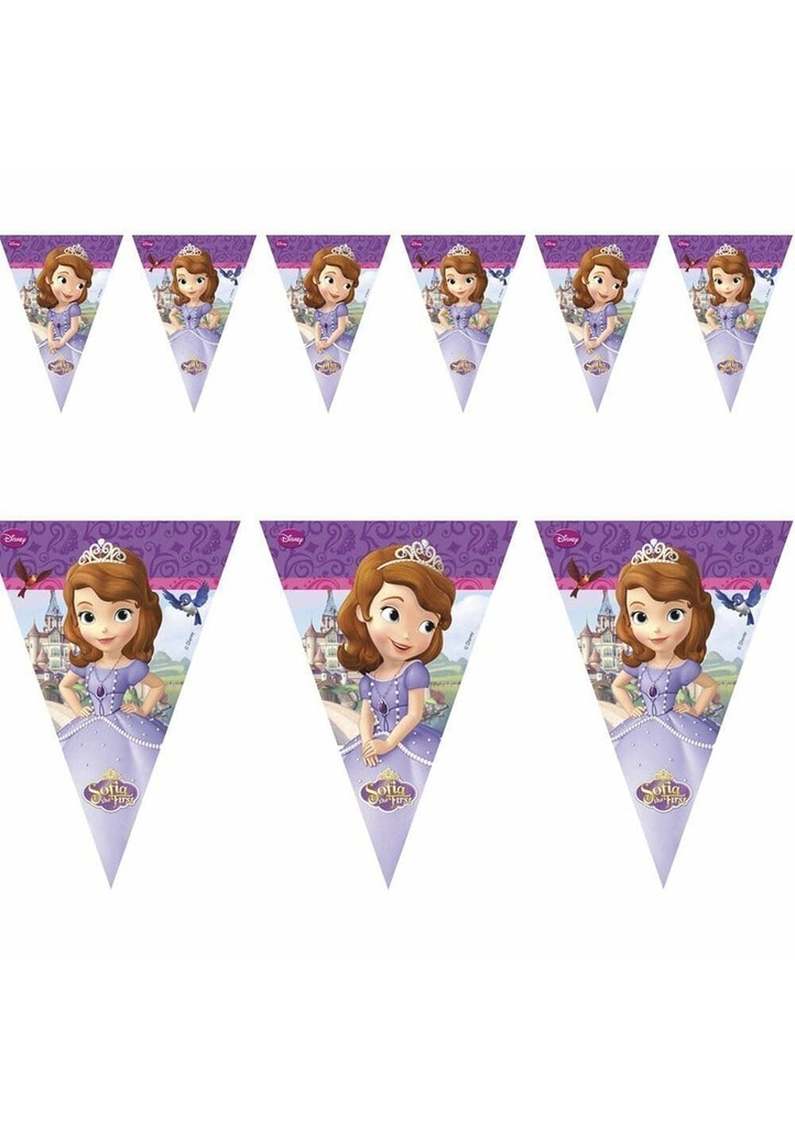 Sofia The First Plastic Flag Banner - 2.3m
